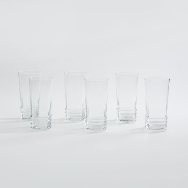 LYRA GLASSWARE Lyra Round Elegan Long Drink Glass-Set Of 6 Pcs.