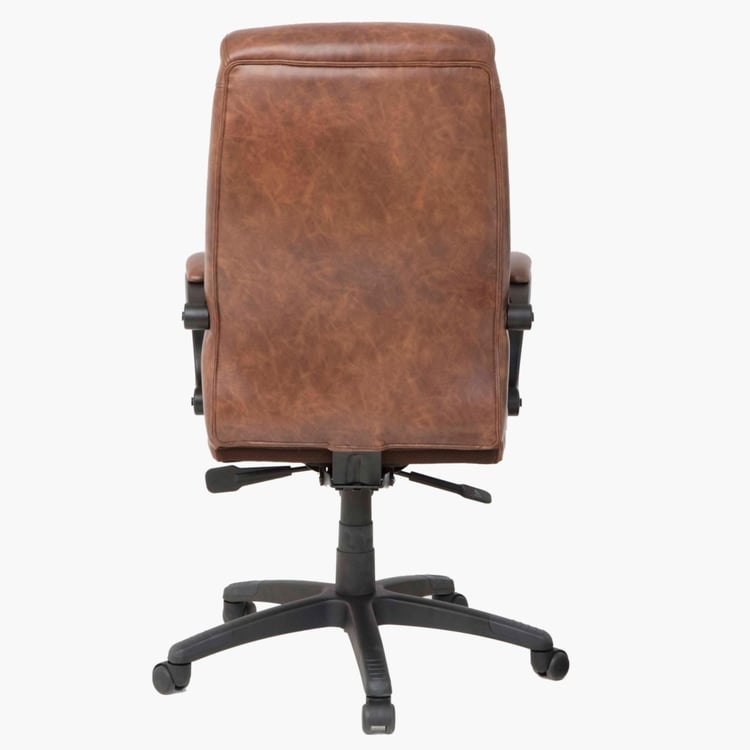 Davis High Back Office Chair - Brown