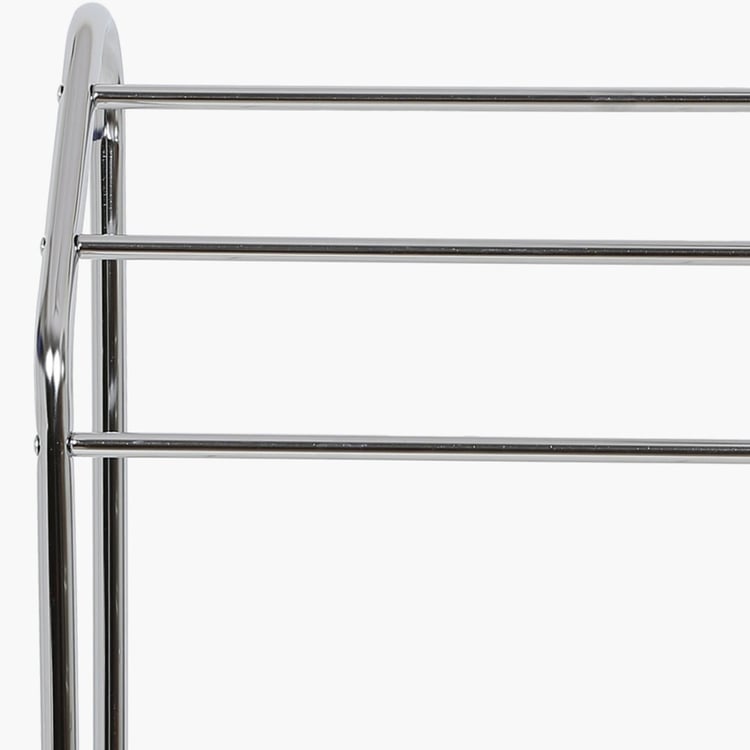 Olega - Silver Solid Steel Towel Stand