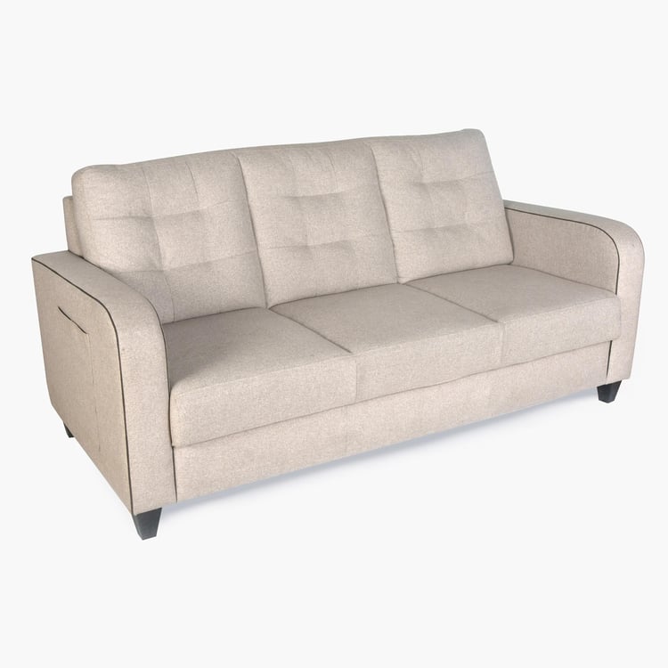 Montoya Serene Fabric 3-Seater Sofa - Beige