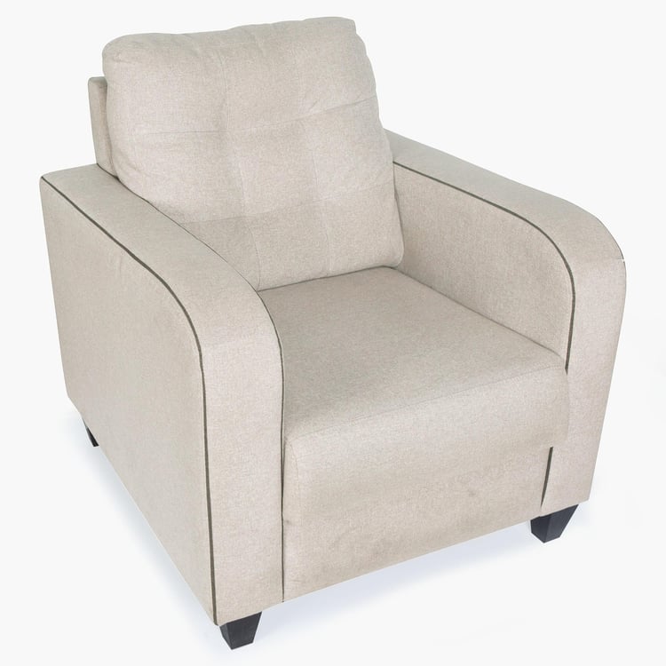 Montoya Serene Fabric 1-Seater Sofa - Beige