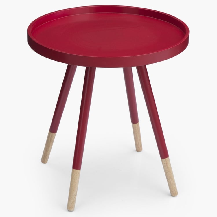 Solo Round Side Table - Red