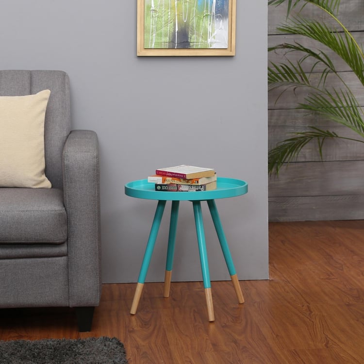 Solo Round Side Table - Blue