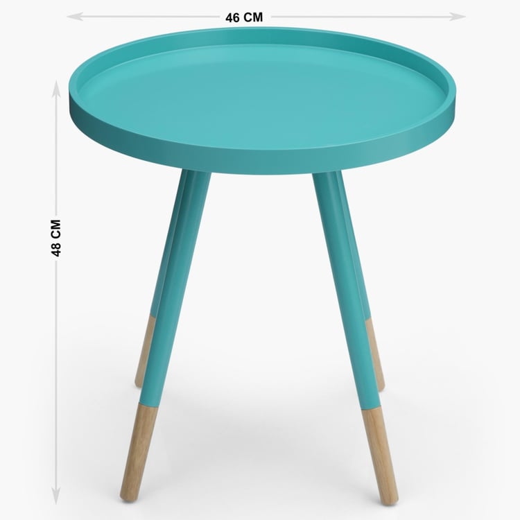 Solo Round Side Table - Blue