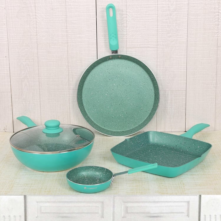 WONDERCHEF Celebration Cookware Set with Lid – Aqua