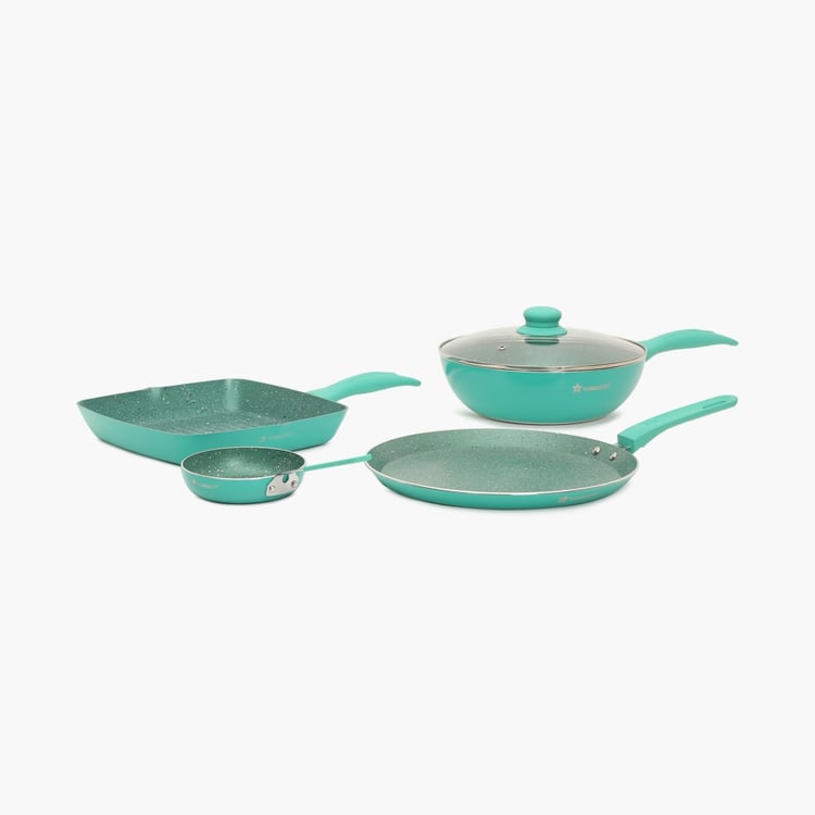 WONDERCHEF Celebration Cookware Set with Lid – Aqua