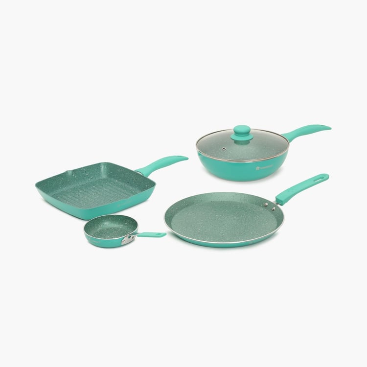 WONDERCHEF Celebration Cookware Set with Lid – Aqua