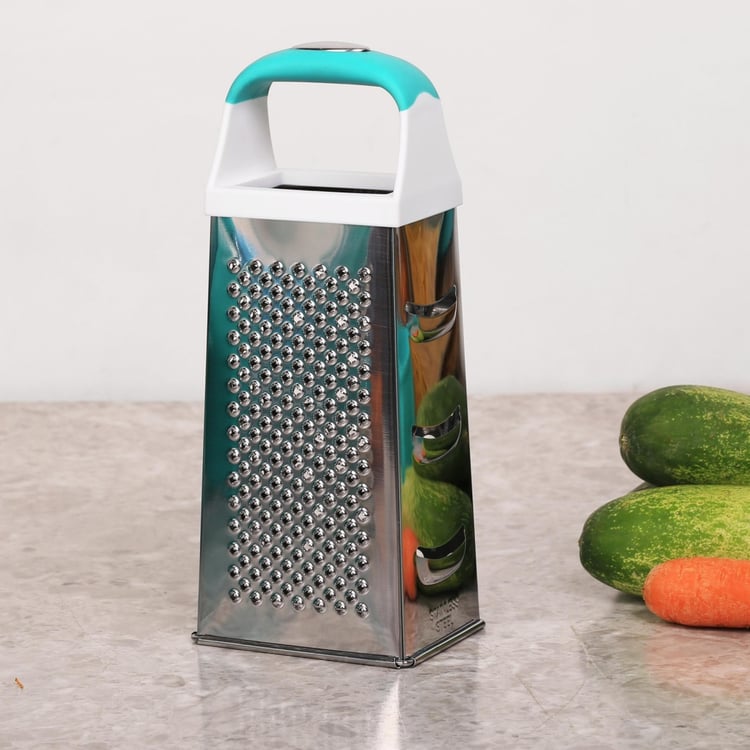 Pelican Four Side Grater With Teal Handle