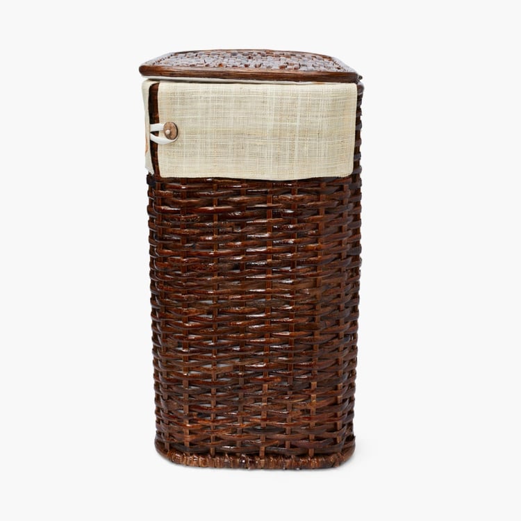 Norma Leaves Rectangular Bamboo Hamper