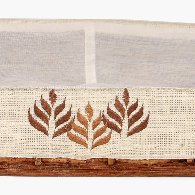 Norma Leaves Rattan Wicker Basket