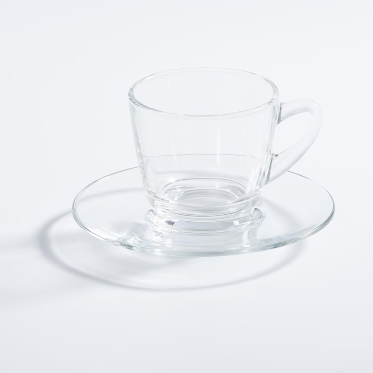 OCEAN 8-Piece Round Glass Tea Set- 245 ml