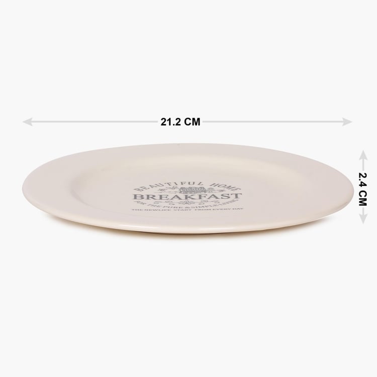 Beautiful Home Breakfast Plate - 8 Inch