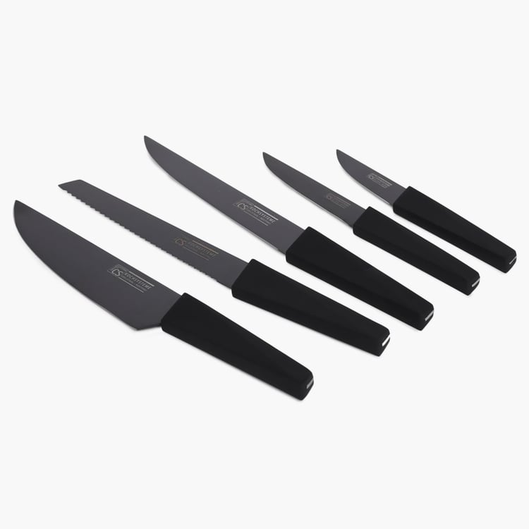 Raisin 6Pcs Stainless Steel Knife Block Set