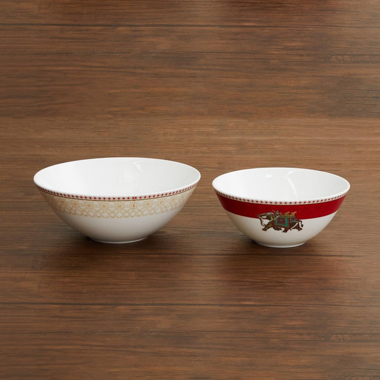 Nirvana Printed Dinner Set -Set Of 14 Pcs.
