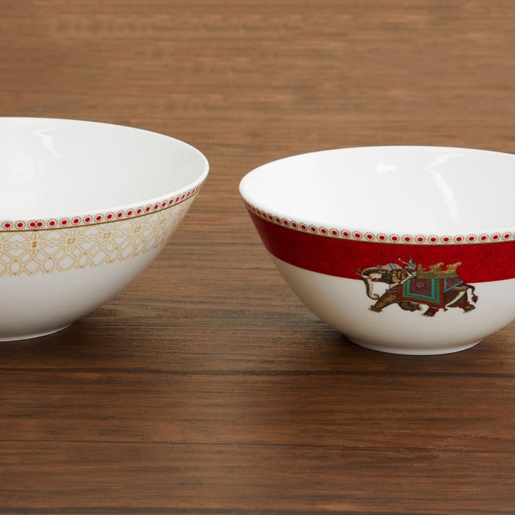 Nirvana Printed Dinner Set -Set Of 14 Pcs.