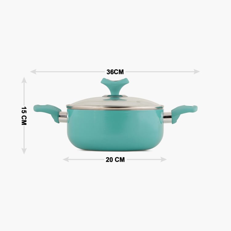 Briston Ceramic Coated Casserole With Lid - 20 CM