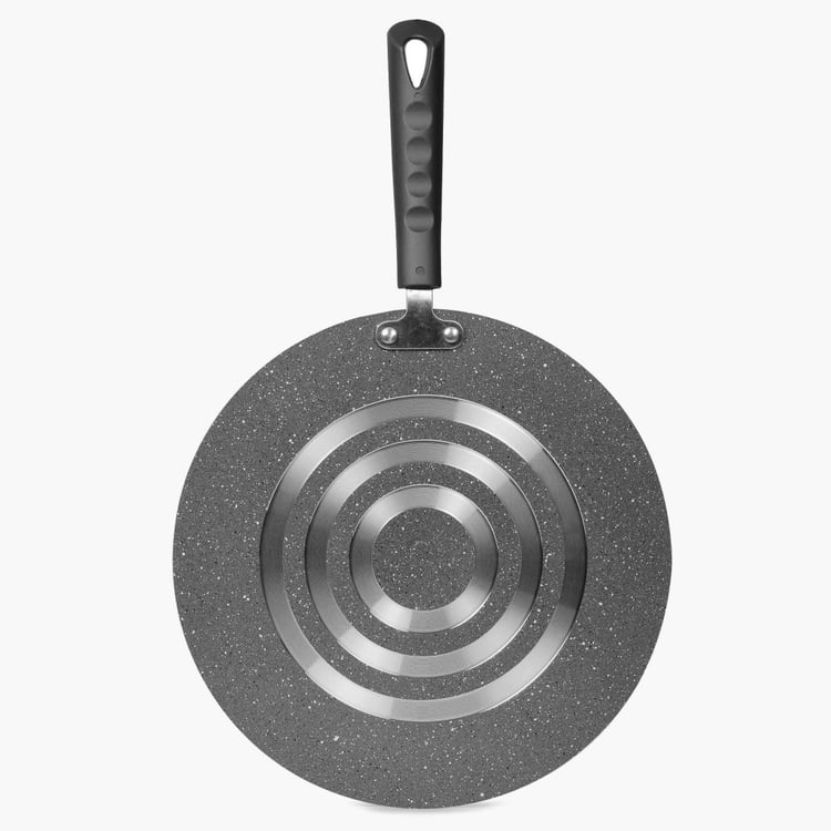 Marlin Non-stick Marble Coating Flat Tawa - 28 CM