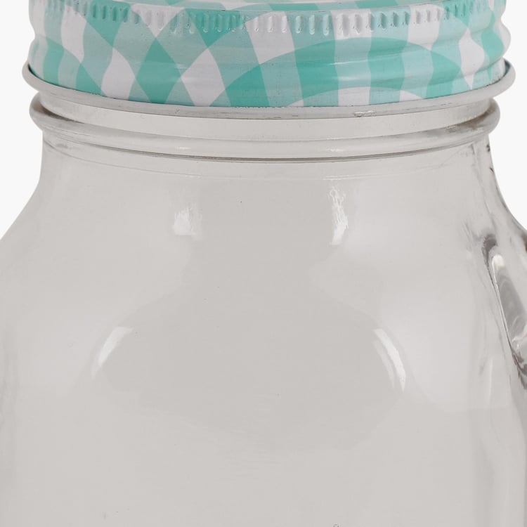 Peroni Mason Jar With Lid And Straw - 550 ml