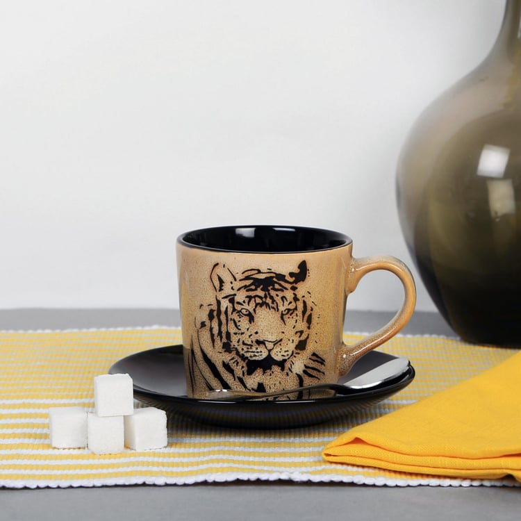 Imperial Tiger Cup And Saucer 21 0ml
