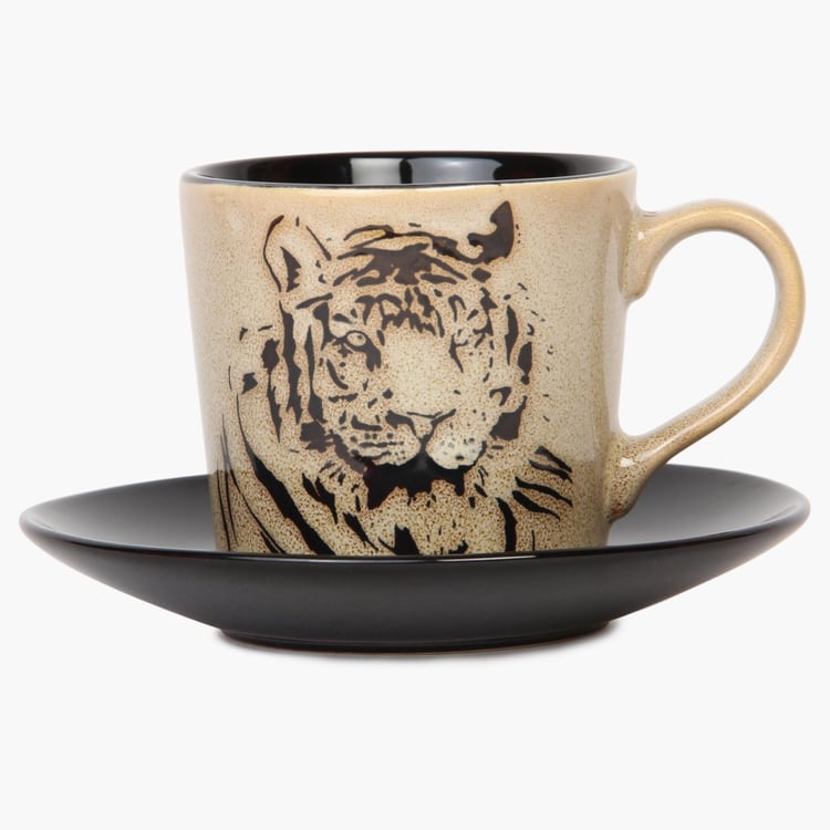 Imperial Tiger Cup And Saucer 21 0ml