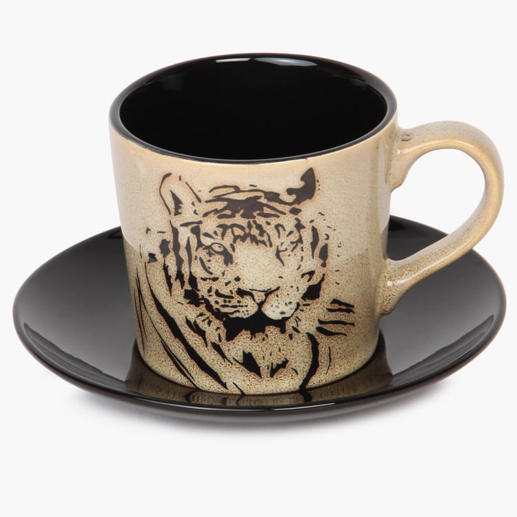 Imperial Tiger Cup And Saucer 21 0ml