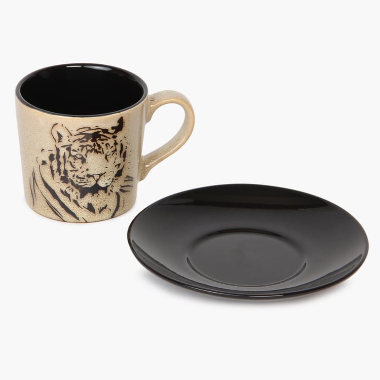 Imperial Tiger Cup And Saucer 21 0ml