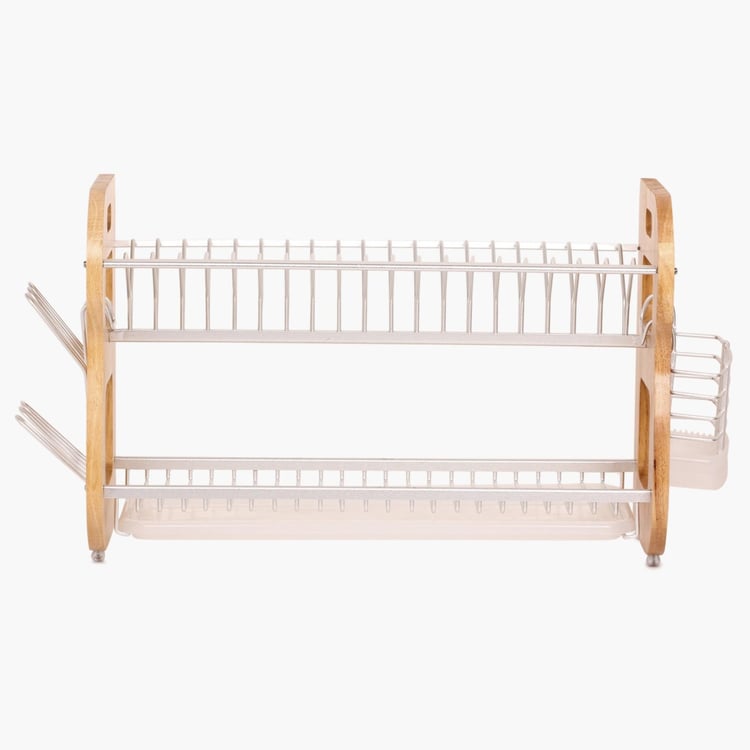 Trenton Solid Utensil Holder - Aluminium - Dish Rack - 69 cm x 27 cm x 37 cm - Silver