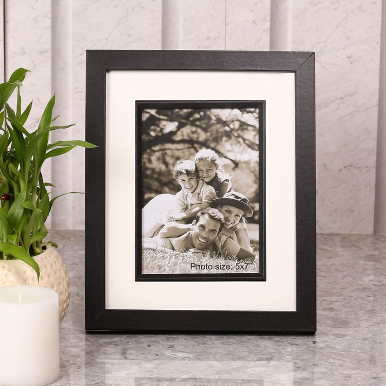 Photomontage-Photoframes - Single Frame MDF - 23 cm x 2.5 cm x 28 cm - Black