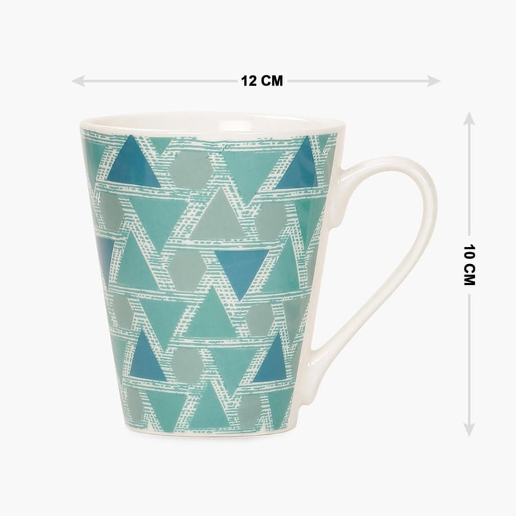 Ceramic Quartz Teal Mug- Set Of 3 Pcs.