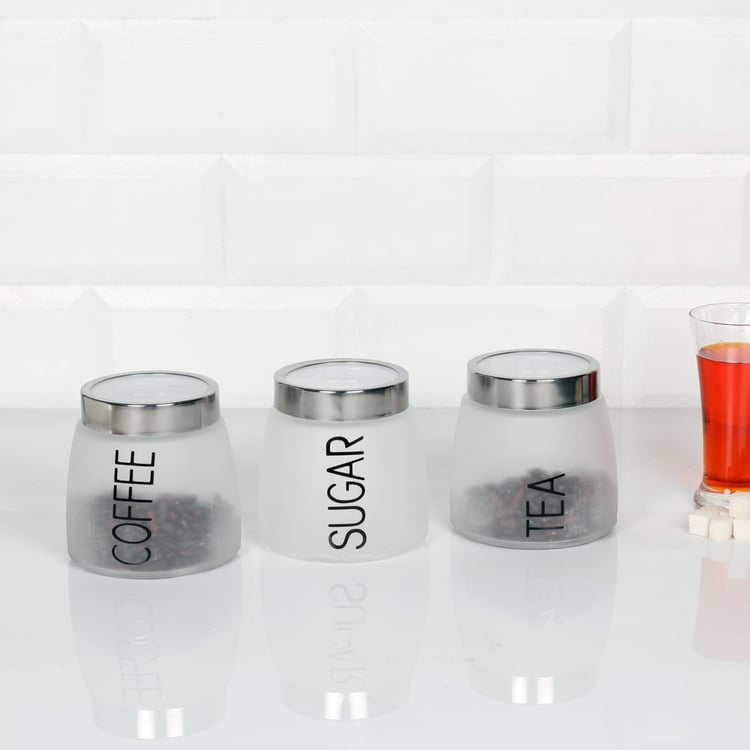Vienna Tea Coffee Sugar Container-Set Of 3 Pcs.