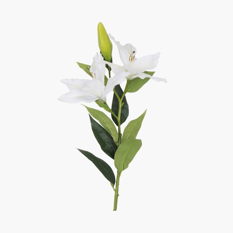 Botanical Lily Plastic Artificial Flower - 82cm