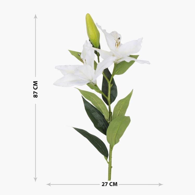 Botanical Lily Plastic Artificial Flower - 82cm