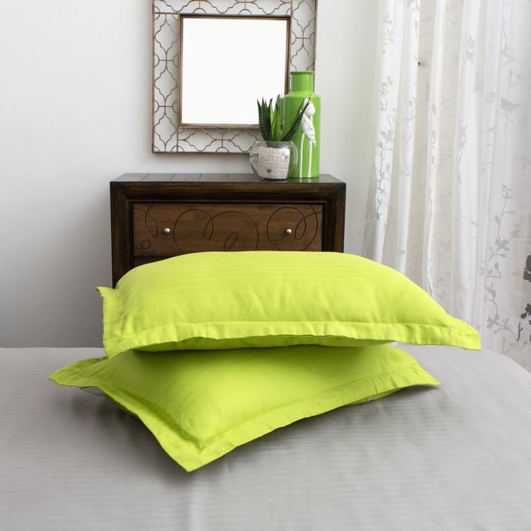 Marshmellow Solid Pillow Cover - Set Of 2 - 45 X 70 cm