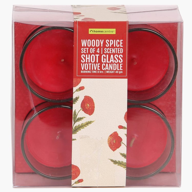 Redolance Shot Glass Votive Candle- Set Of 4 - 7 CM