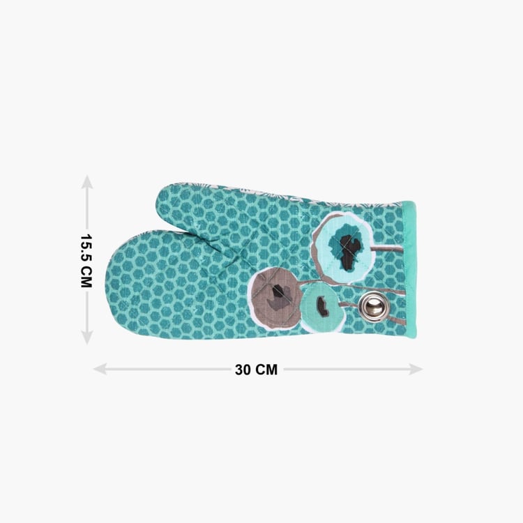 Coastal Living Printed Oven Mitten-Set Of 2