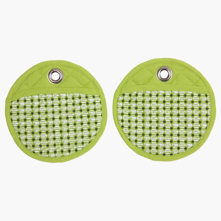 Forest Forever Printed Pot Holder-Set Of 2