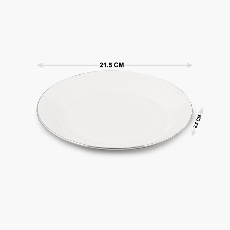 Marshmallow Ceramic Side Plate - 21cm