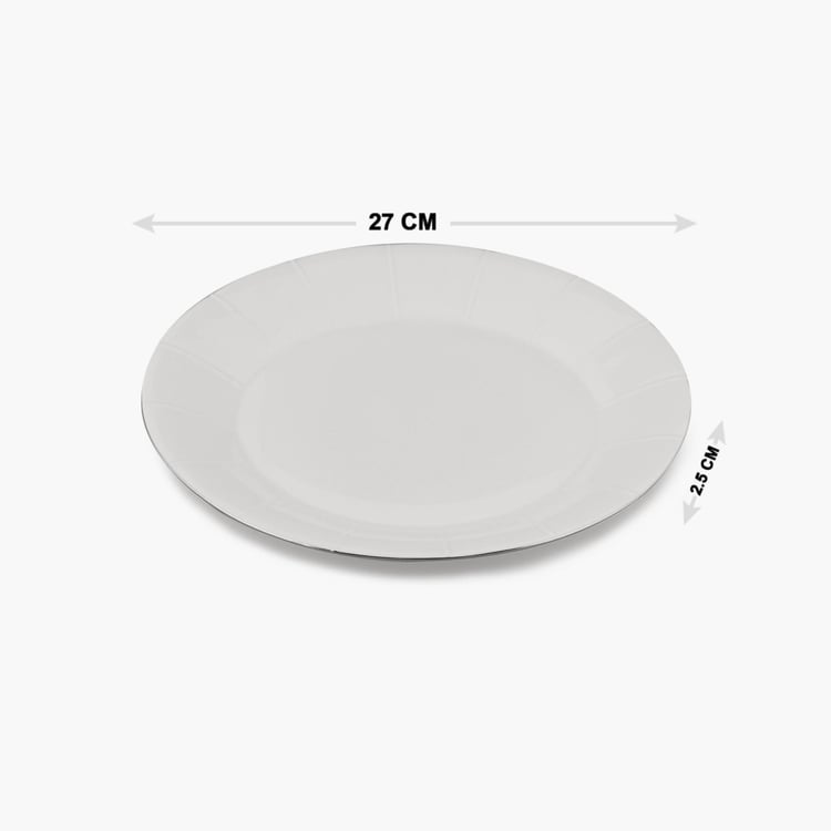 Marshmallow Porcelain Dinner Plate - 27cm