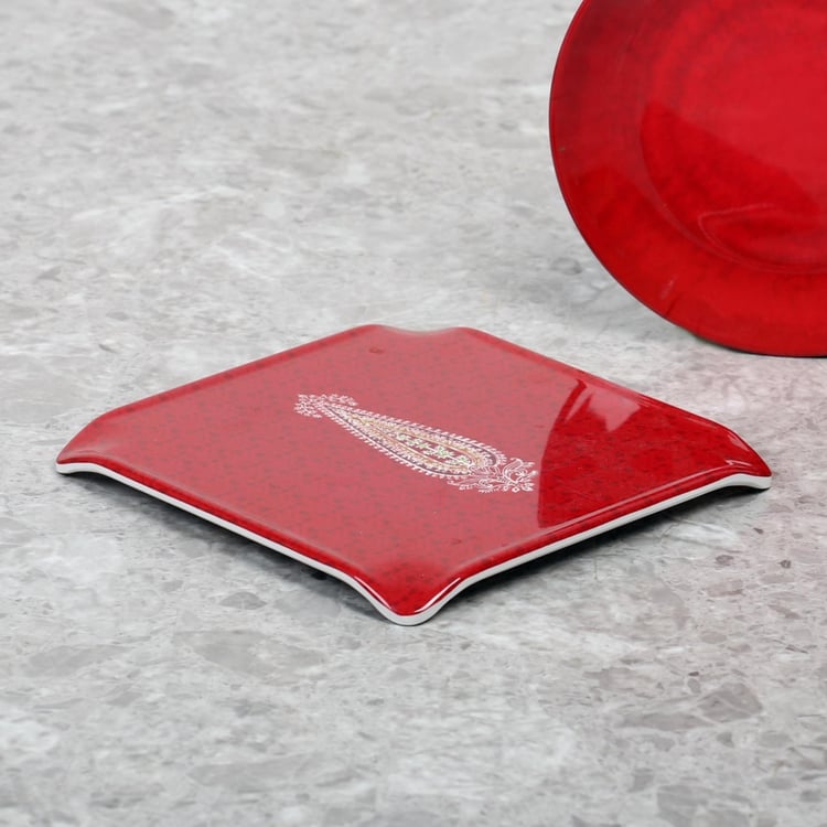 India Modern Paisley Hot Pot Plate - 19 cm