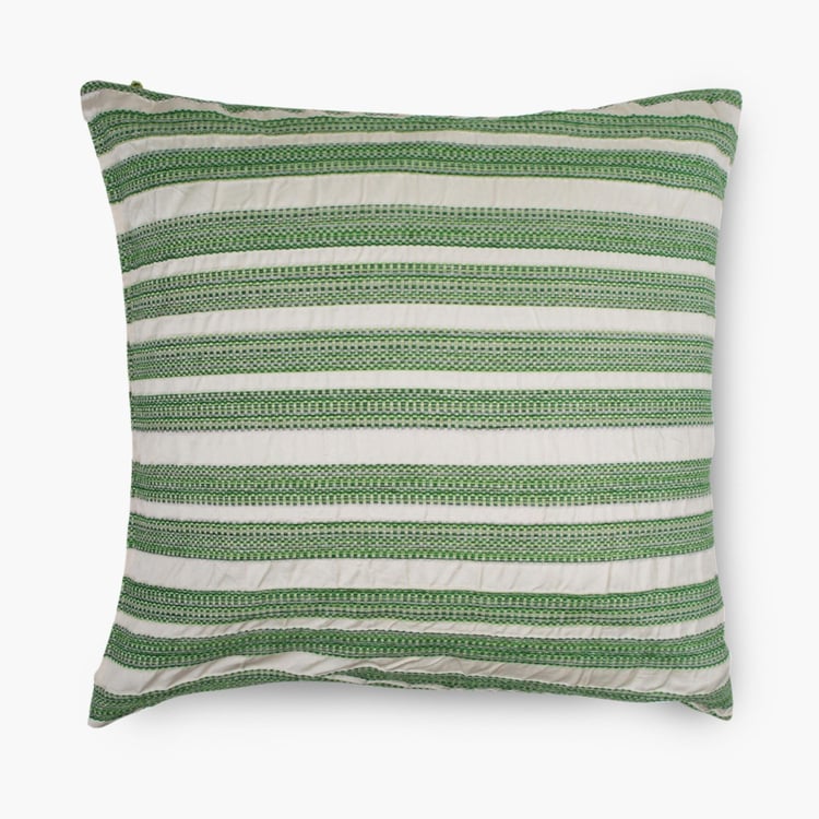 Gala Melange Chenille Cushion Cover- Set of 2 - 65 X 65 cm