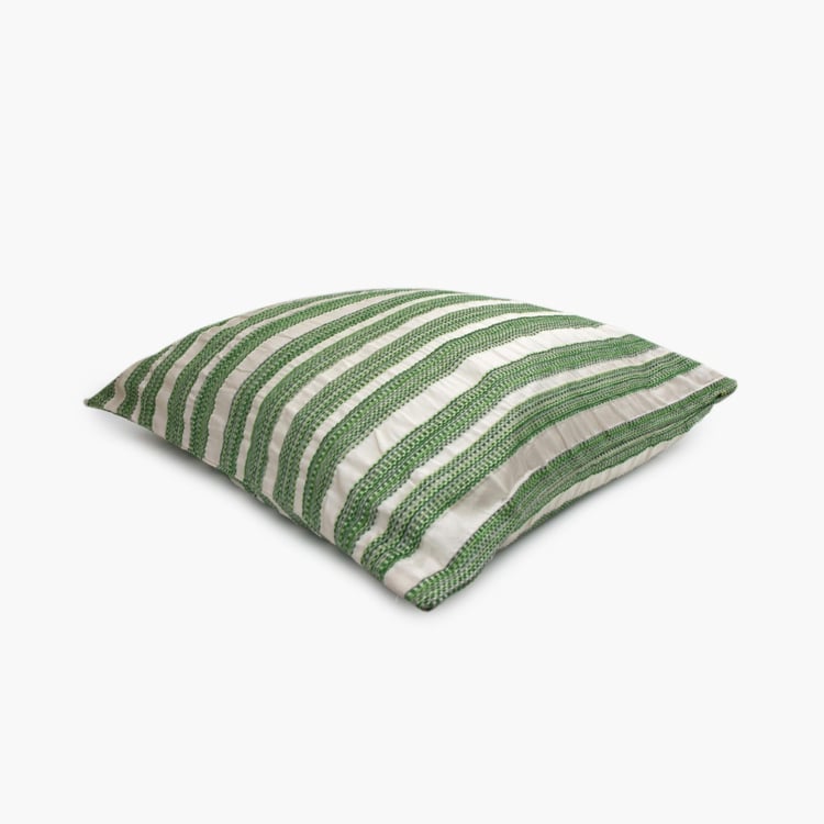 Gala Melange Chenille Cushion Cover- Set of 2 - 65 X 65 cm