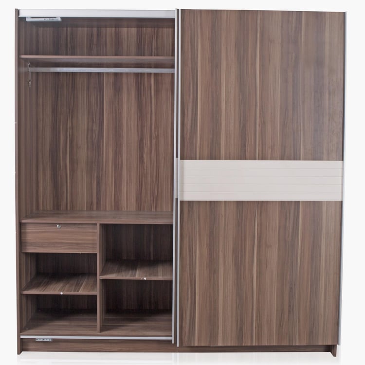 Akron-Crystal 2-Door Sliding Wardrobe