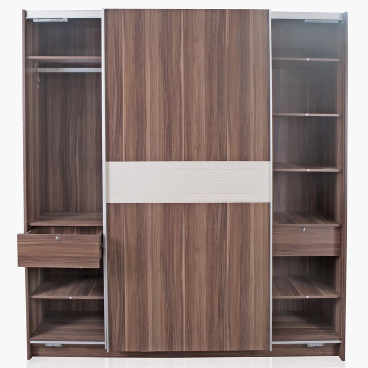 Akron-Crystal 2-Door Sliding Wardrobe