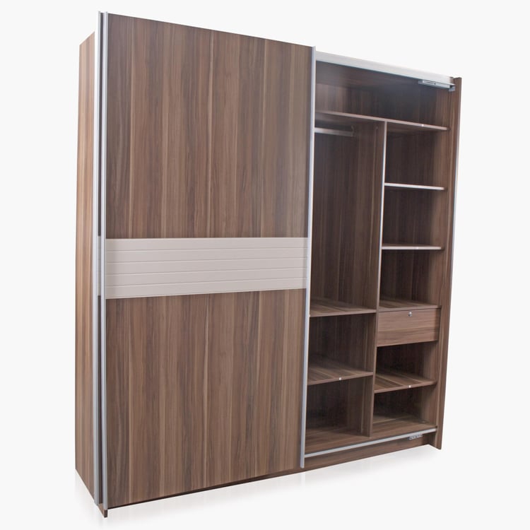 Akron-Crystal 2-Door Sliding Wardrobe