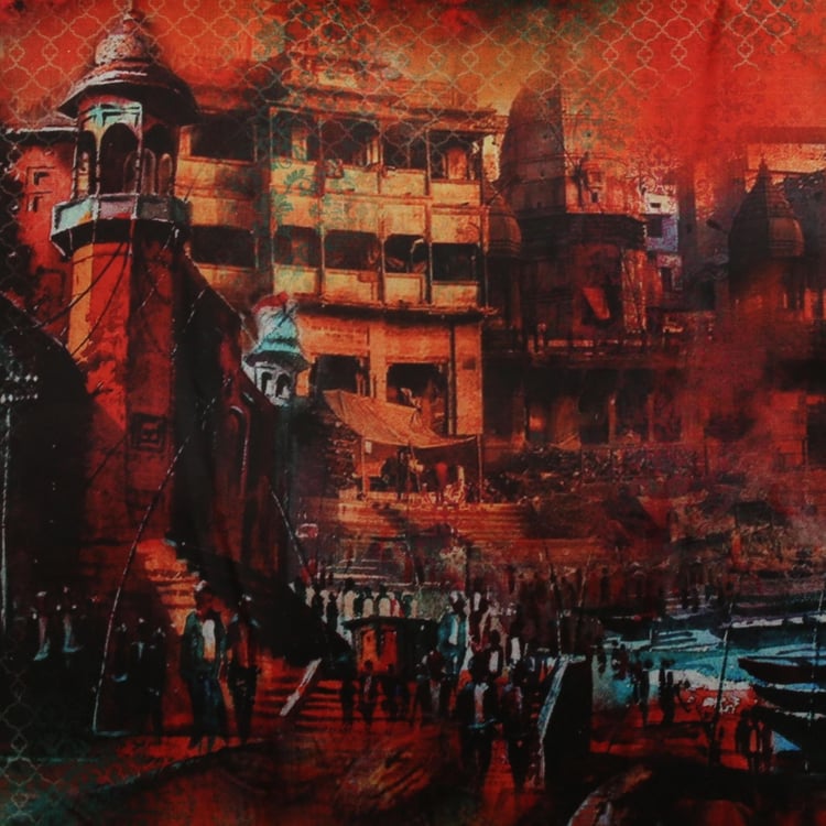 Aurora Splash Of Hues Filled Cushion - 45 X 45 CM