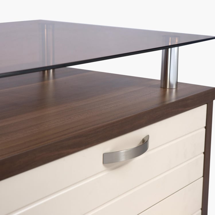 Akron-Crystal Textured Chest of Drawers