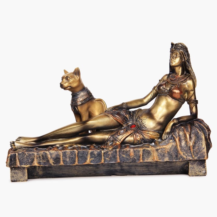 Alaric Plastic Lady On Couch With Animal