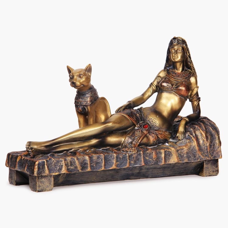 Alaric Plastic Lady On Couch With Animal