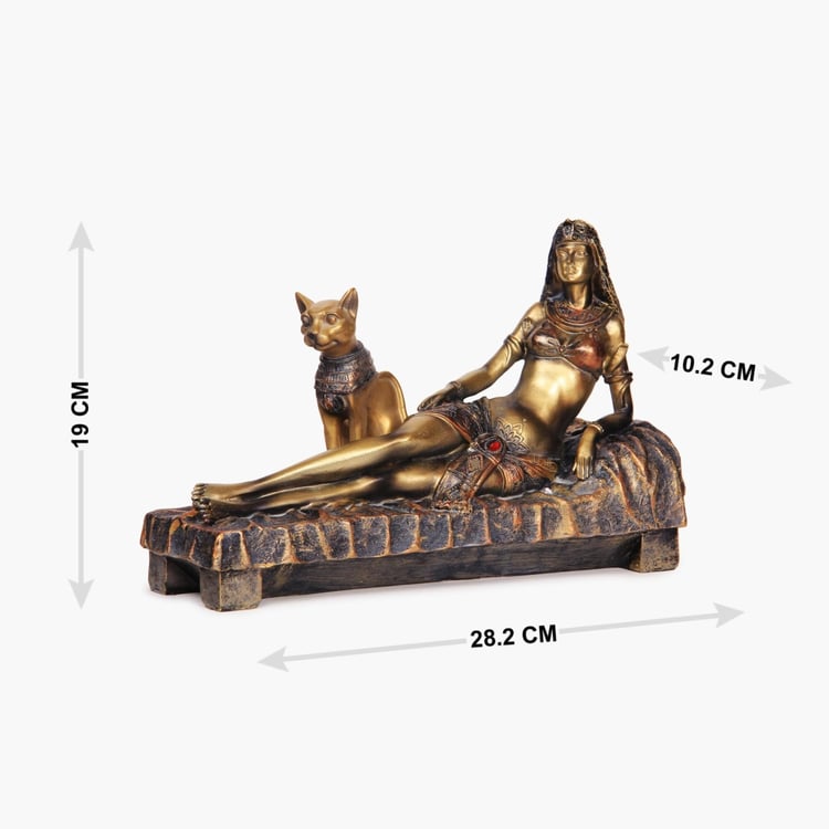 Alaric Plastic Lady On Couch With Animal