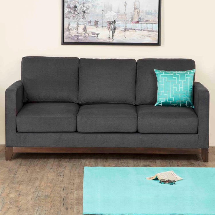 Adalyn Miami Fabric 3-Seater Sofa - Grey